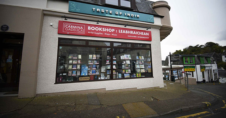 Carmina Gadelica is a book shop located in Portree on the Isle of Skye